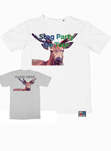 Stag Party 'ICE' T-Shirts - Pack of 10 - (Personalised)